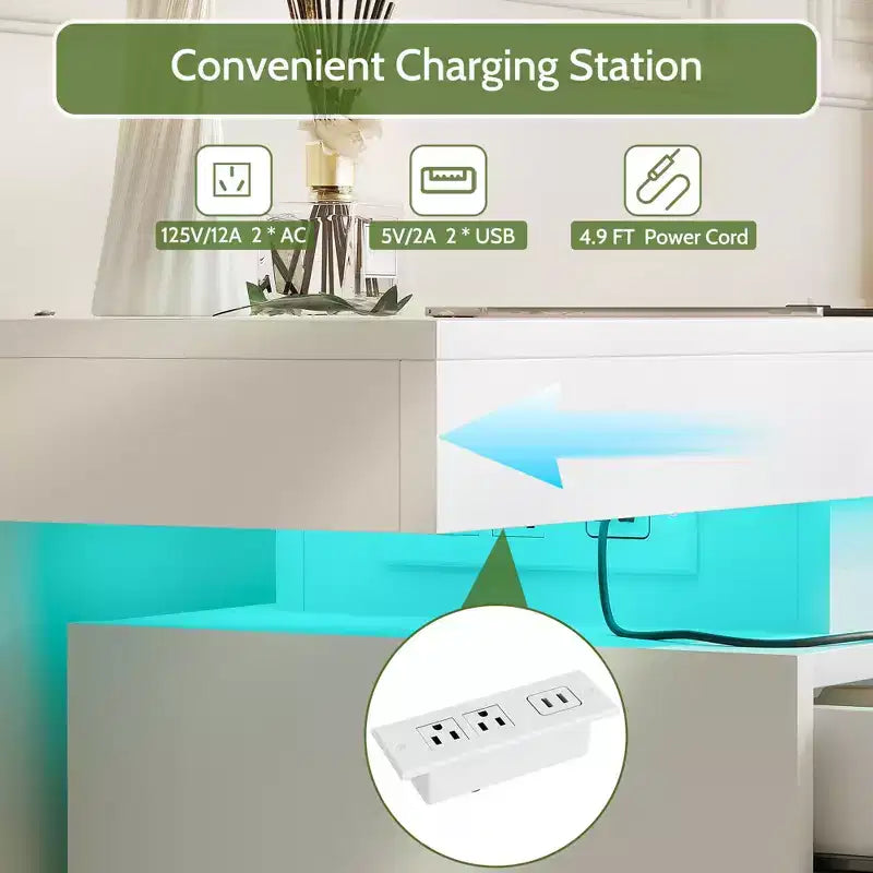 Comò moderno a 6 cassetti con piano scorrevole, con cassetti, organizer per camera da letto, armadio e soggiorno