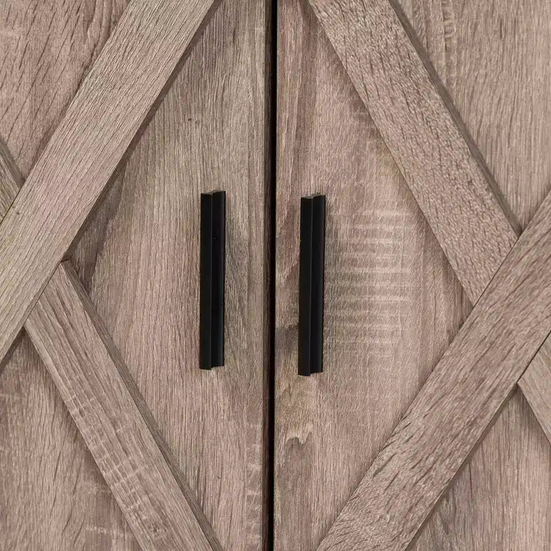 Mobile scarpiera Wayne Farmhouse Wood a 2 ante Marrone quercia -: Organizzatore da ingresso, Contiene 9 paia