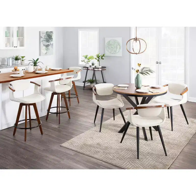 Sgabello da bar altezza bancone Mid-Century Modern