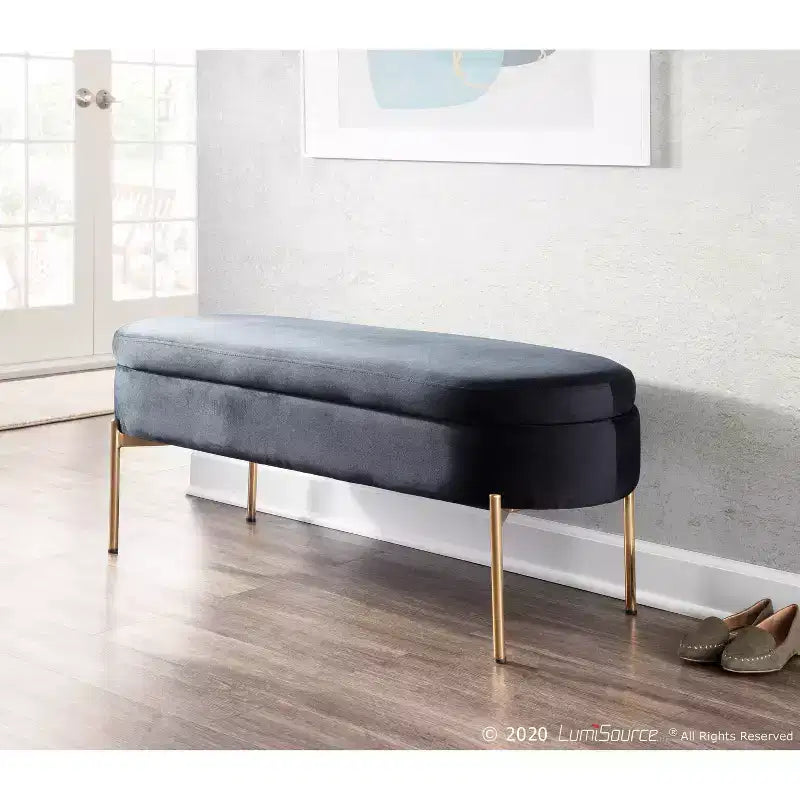 Panca contenitore imbottita 48Contemporary