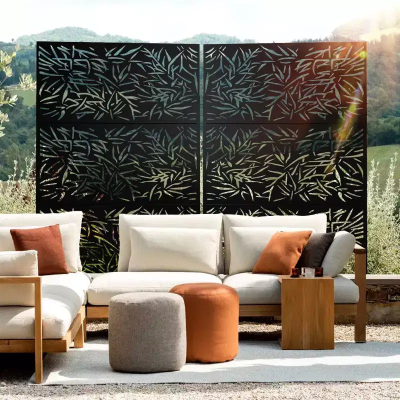 Schermo divisorio metallico da esterno indipendente decorativo per patio