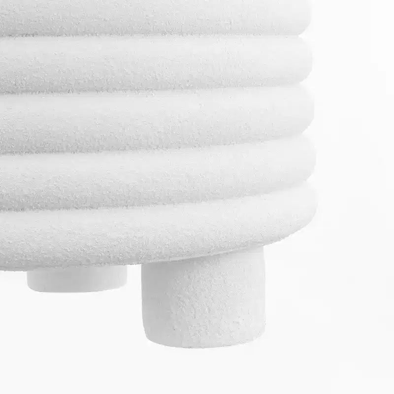 Tavolino d'appoggio Minimalista Moderno a 3 Gambe a Tamburo per Interni/Esterni