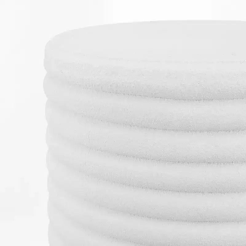 Tavolino d'appoggio Minimalista Moderno a 3 Gambe a Tamburo per Interni/Esterni