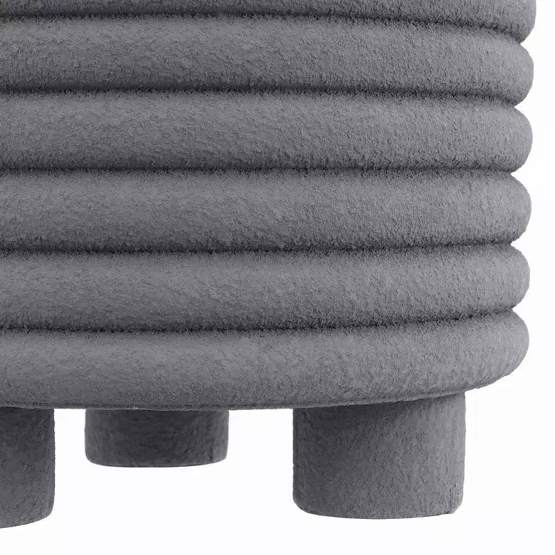Tavolino d'appoggio Minimalista Moderno a 3 Gambe a Tamburo per Interni/Esterni