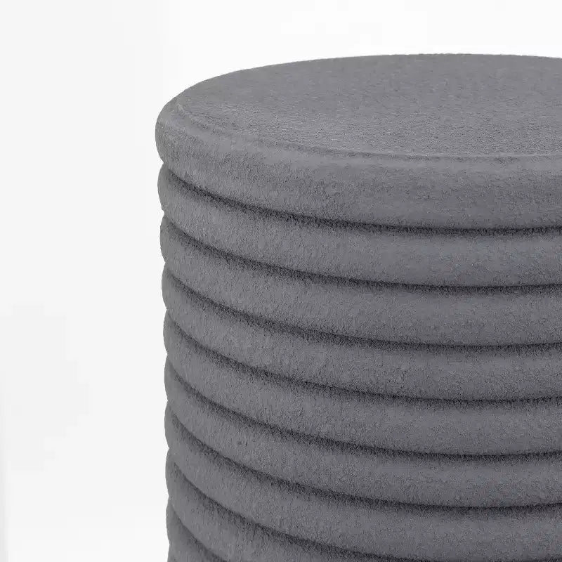 Tavolino d'appoggio Minimalista Moderno a 3 Gambe a Tamburo per Interni/Esterni